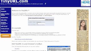 Review of TinyURL.com You need link shortened