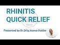Quick Relief of Acute allergic Rhinitis .