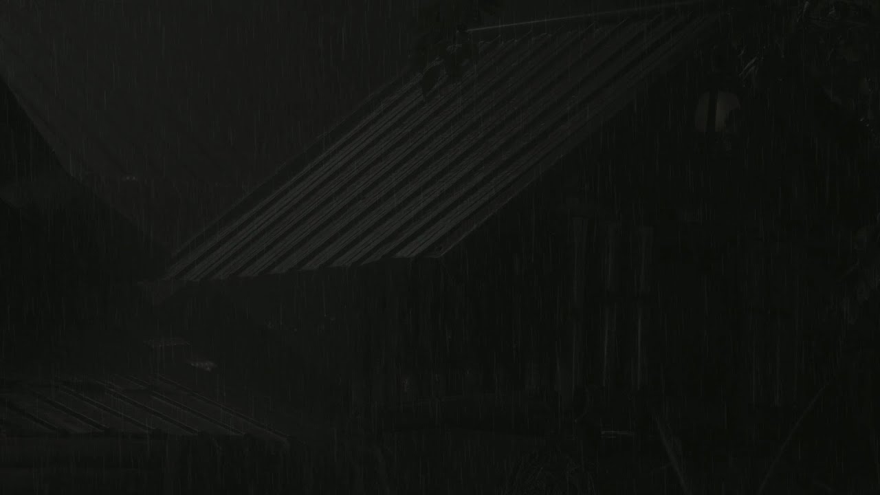 Fall Asleep Fast with Heavy Rain  🌧️ Dark Stormy Night on Fragile Tin Roof in Rainforest