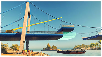 One Man Builds Massive Bridge from Scratch - Construction Simulator