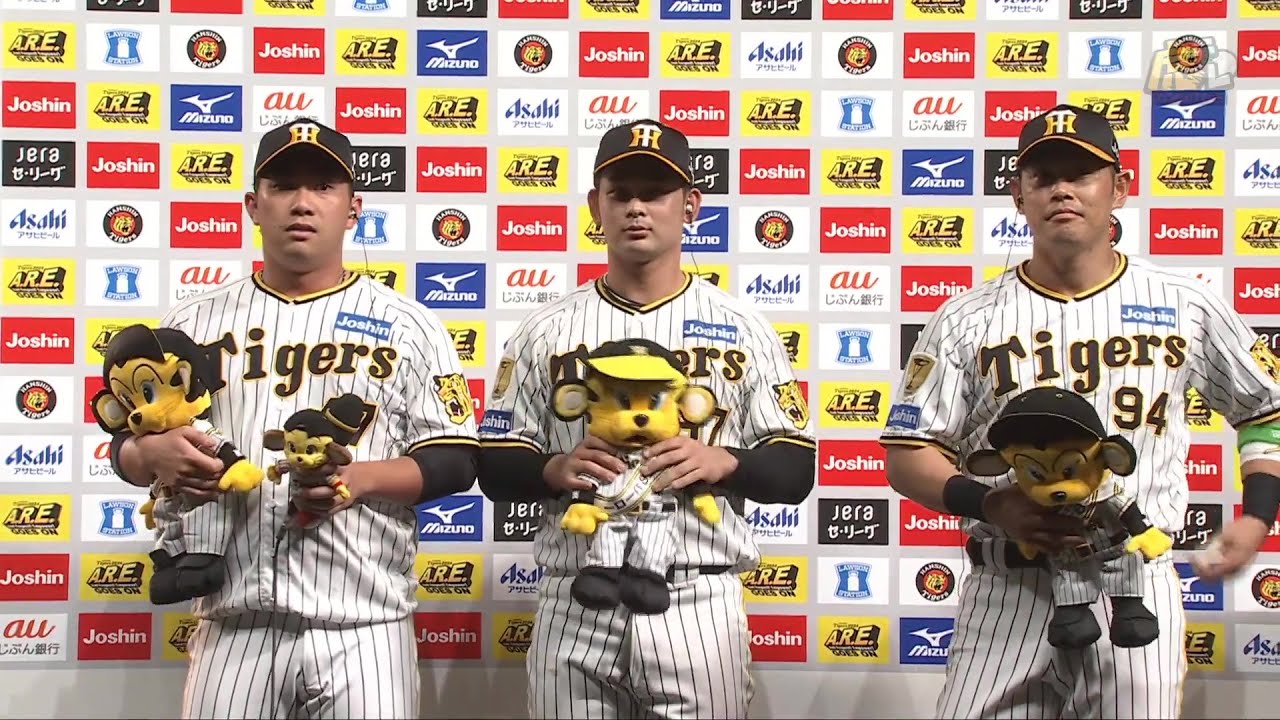 桐敷拓馬 投手、#野口恭佑 選手、#原口文仁 選手のヒーロー