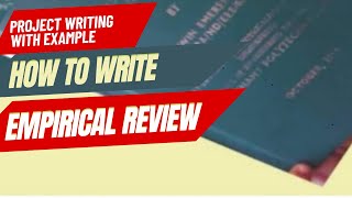 Empirical Review with example   #HowToWriteEmpiricalReview