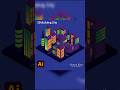 ✨Neon Isometric City illustrator design✨ #IsometricDesign #youtubeshorts #AdobeIllustrator