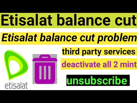 How to cancel all Etisalat subscription UAE Etisalat third party services deactivate code