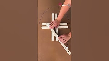 Drawing a perfect oval with this homemade tool #oval #handmade #tools #drawing