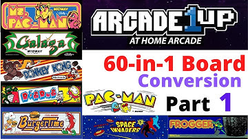 Part 1 - A1UP - Cabinet Conversion to 60 in 1 Board - MultiCade - iCade - Arcade1UP