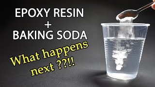 I mix Epoxy Resin and Baking Soda and see what happens- Epoxy Resin Art Experiment -DIY Diorama