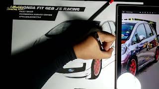 HONDA FIT GE8 JS RACING | HAND DRAWING