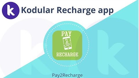 Kodular Recharge app pay2recharge created by kodular