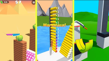 Almost Cut vs Slice Master vs Slice It - Very Satisfying and Relaxing ASMR Slicing Game