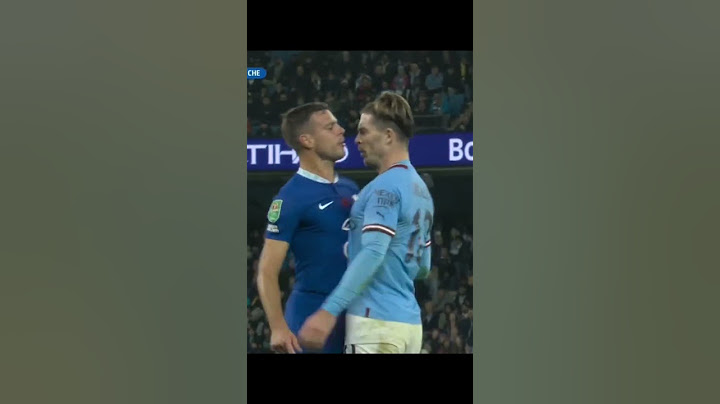 Jack Grealish and Cesar Azpilicueta clash