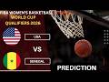 🔴USA vs Senegal I FIBA Women's Basketball World Cup 2026 Qualifiers Preview Prediction