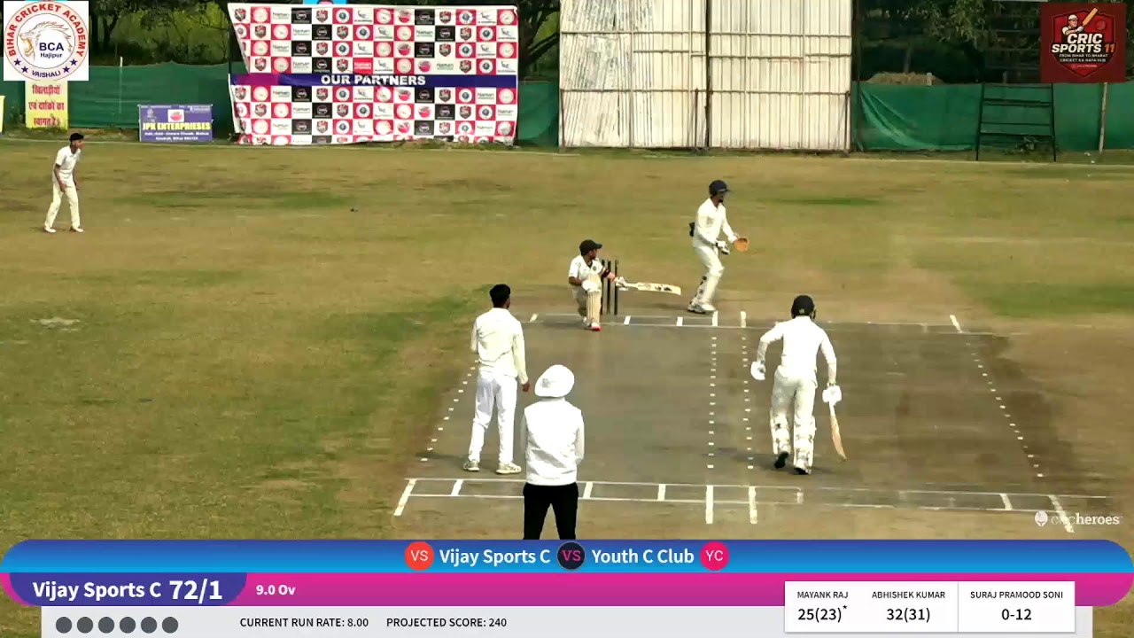 YOUTH CRICKET vs  VIJAY SPORTS
