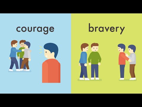 courageとbraveryの違い／braveとboldの違い／diligentとpatientの違い　勇気など気持ちにまつわる英語の類義語をイラストで説明 (vol.78)