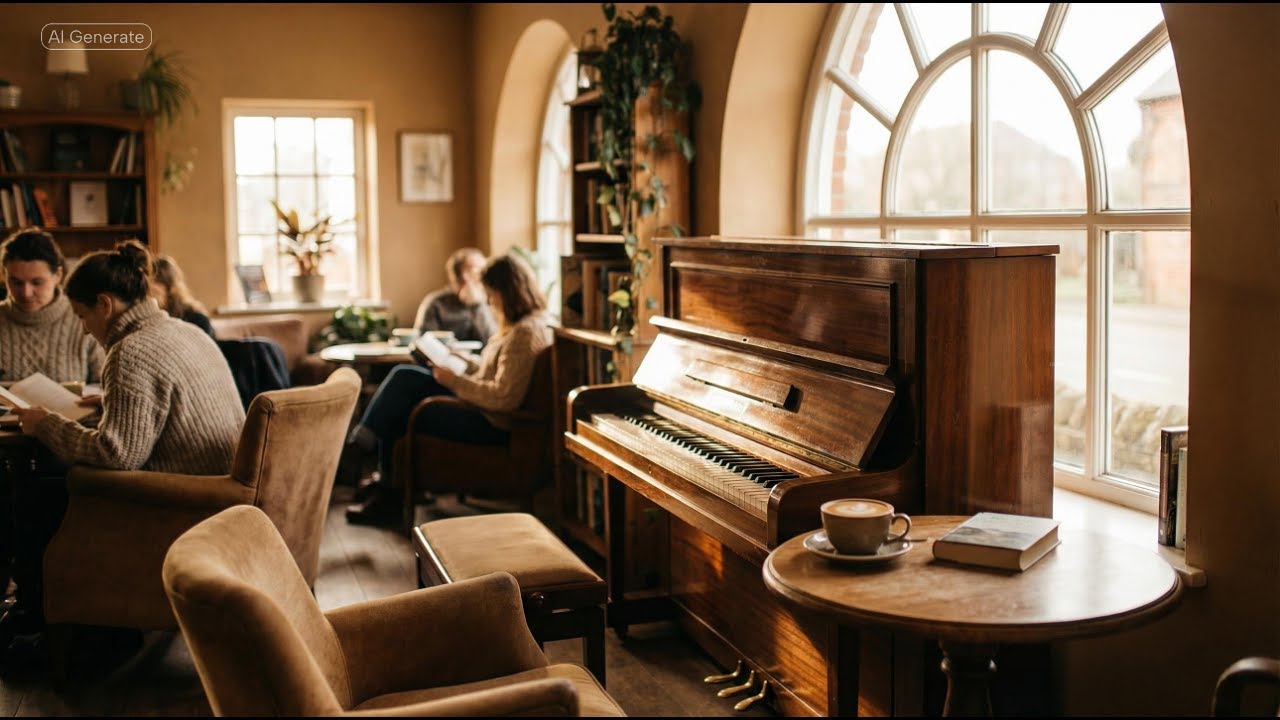 Gentle Chill Piano – Warm Instrumental Music for Calm Coffee Shop Vibes ...