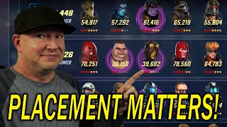 Team Positioning Matters - Adjacent Target and Chain Attacks - MARVEL Strike Force - MSF