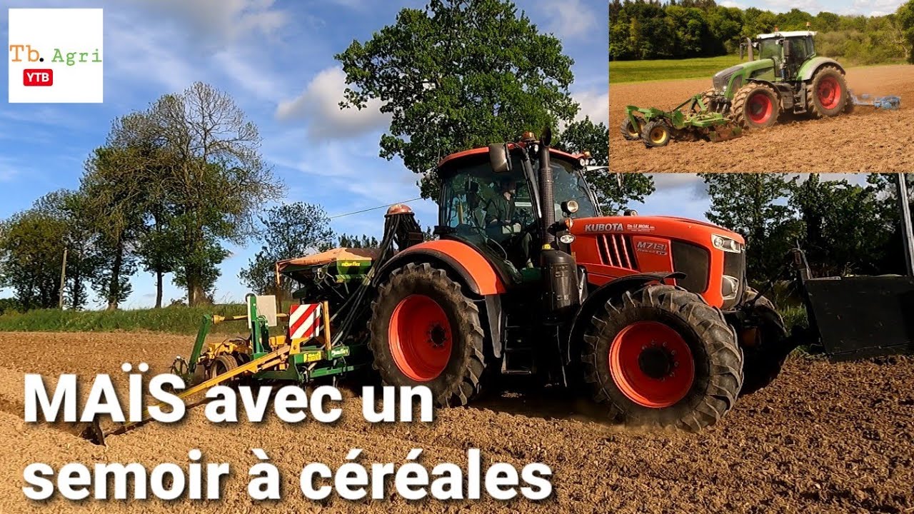 Tracteur Avec Les Grains Organiques D'usine Semoir Dans L'antenne Agricole  De Champ De Poussière Banque De Vidéos - Vidéo du cordon, maïs: 168869952