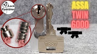 High security lock picked open: ASSA Twin 6000 [280]