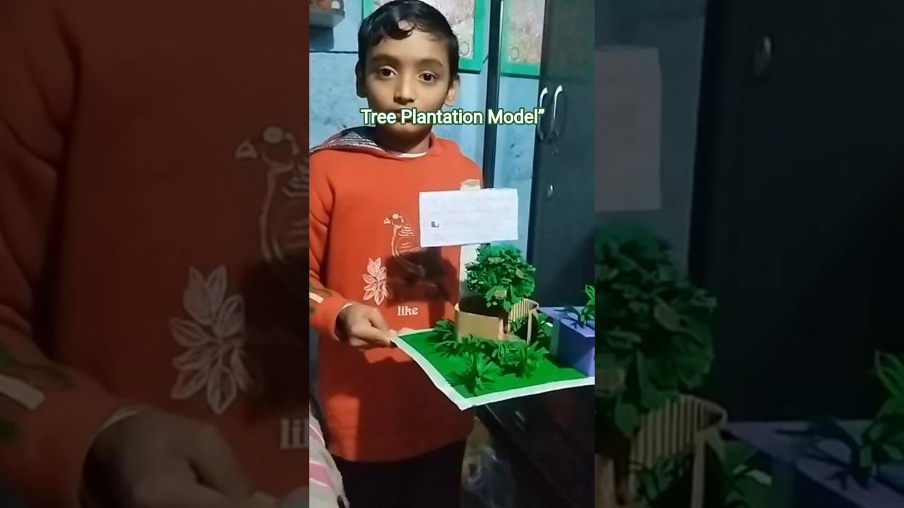 🌱 पेड़ लगाओ – जीवन बचाओ | Tree Plantation Model | School Project