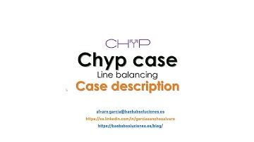 Line balancing. Simulation. Chyp case 01