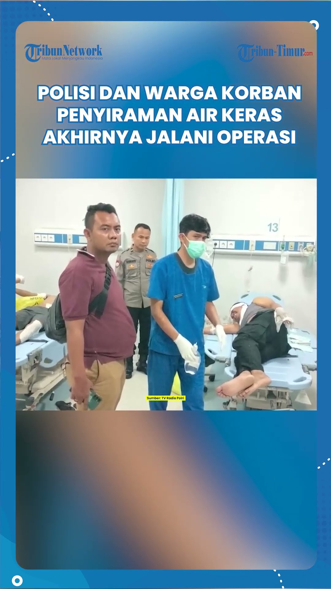 SHORT | Dua Korban Penyiraman Air Keras oleh Pelaku Tawuran, Seorang Polisi dan Warga Jalani Operasi