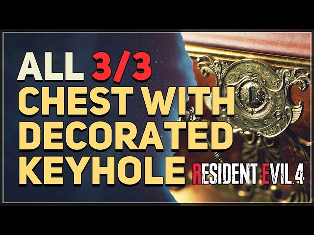 RE4 Remake, Decorated Keyhole Chest & Library Keys Location