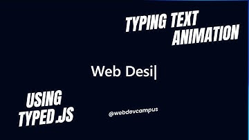 Typing Text Animation using typed.js | Typing Text Animation HTML CSS Javascript #typedjs