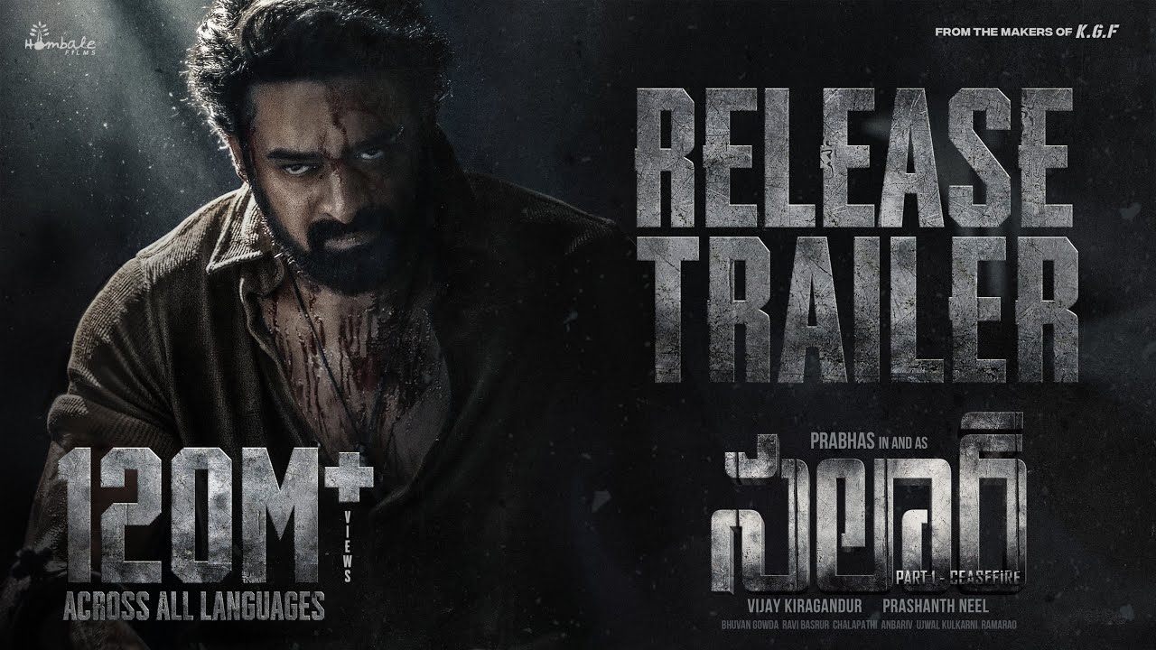 ⁣Salaar Release Trailer - Telugu | Prabhas | Prashanth Neel | Prithviraj | Shruthi | Hombale Films