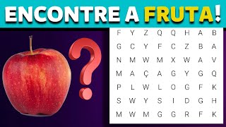 CAÇA PALAVRAS - Qual é a Fruta - (QUIZ)