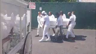 White Horse Drawn Hearse from Samardello Funeral Home to Silver Mount Cemetery Aug 28 2020