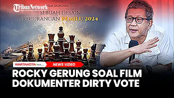 Komentar Rocky Gerung Terkait Film Dokumenter Dirty Vote