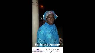 Cours danglais testimonial   Fatimata Sanogo   Bamako, Mali