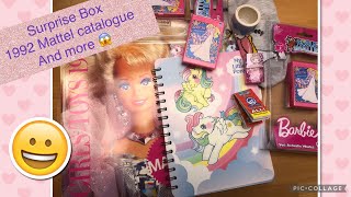 Surprise Box with 1992 Mattel catalogue, Barbie worlds smallest and more