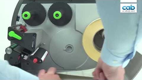 cab SQUIX tutorial: Loading labels base version / Etiketten einlegen Basisversion