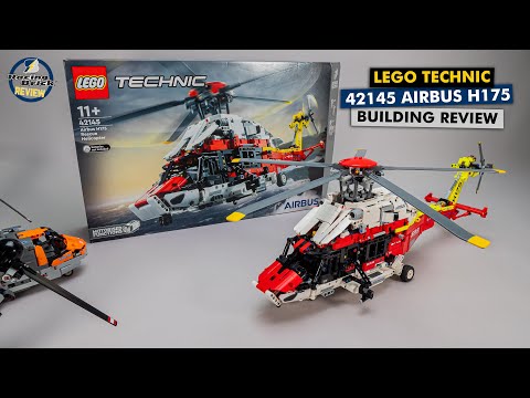 LEGO Technic 42145 Airbus H175 Rescue Helicopter detailed building review