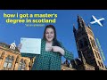 how i got my master&#39;s in scotland | university of glasgow faqs (visa, accommodation, making friends)