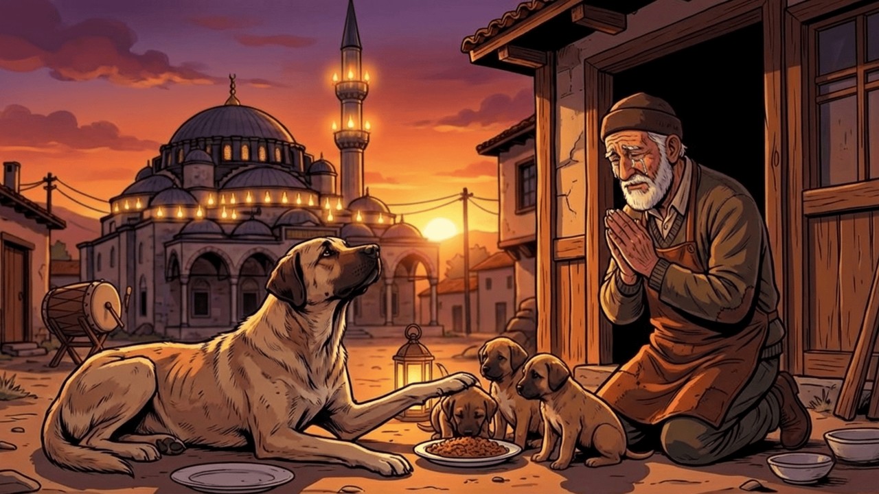 Köpek ile Yavruları İftar Ezanını Beklediler… Zalim Ağayı Utandırdılar | İbretlik Dini Hikaye