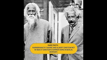 Rabindranath Tagore Meets Albert Einstein in 1926 | Bizz Buzz
