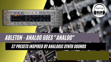 Ableton - Analog goes "Analog", 37 Presets 5 Eur - Link to gumroad in description. #ableton