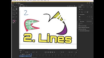 Adobe Animate Practice #2: Lines, Paint bucket, & Eraser Tools