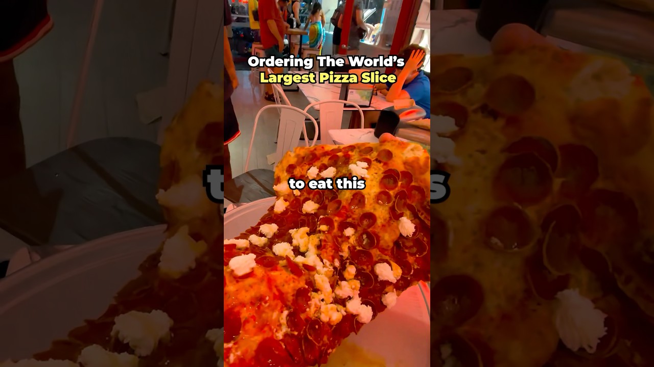 I Ordered The World’s Largest Pizza Slice