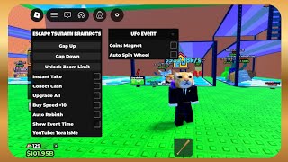 Escape Tsunami For Brainrots Script Keyless - Tp Gap, God Mode & Ufo Coin