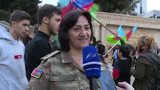 Азербайджанцы на Аллее шахидов: Спите спокойно, мы вернули Карабах!
