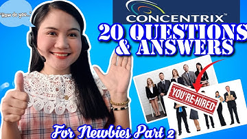 TOP 20 CONCENTRIX CALL CENTER INTERVIEW QUESTIONS & ANSWERS FOR NEWBIES 2025 | NAYUMI CEE 💙