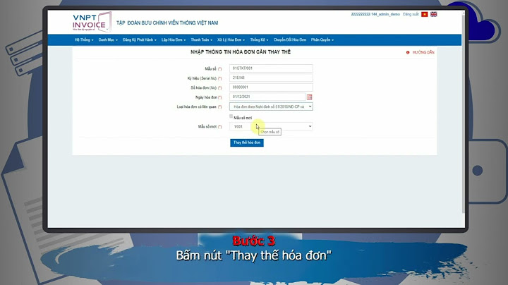 Hướng dẫn lập hóa đơn điện tử thay thế vnpt