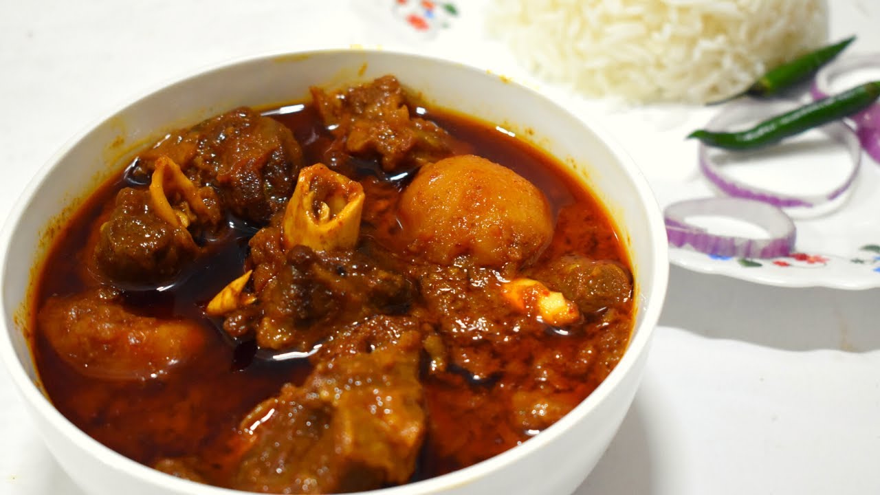 আলু দিয়ে পাঁঠার মাংসের ঝোল || Authentic Bengali Style Mutton Curry || Sunday Special Mangshor Jhol