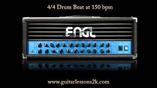 Drum Beats To Practice With: 4/4 Drum Beat at 150 BPM