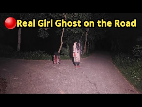girl ghost on road