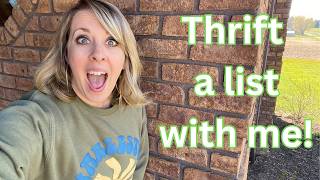 Thrift a LIST with me! || HUGE Thrift HAUL! screenshot 2