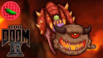 UP THE BACON TOWER OF HELL! -- MiniDOOM 2 Doom Platforming Part #6 (Free PC Game)